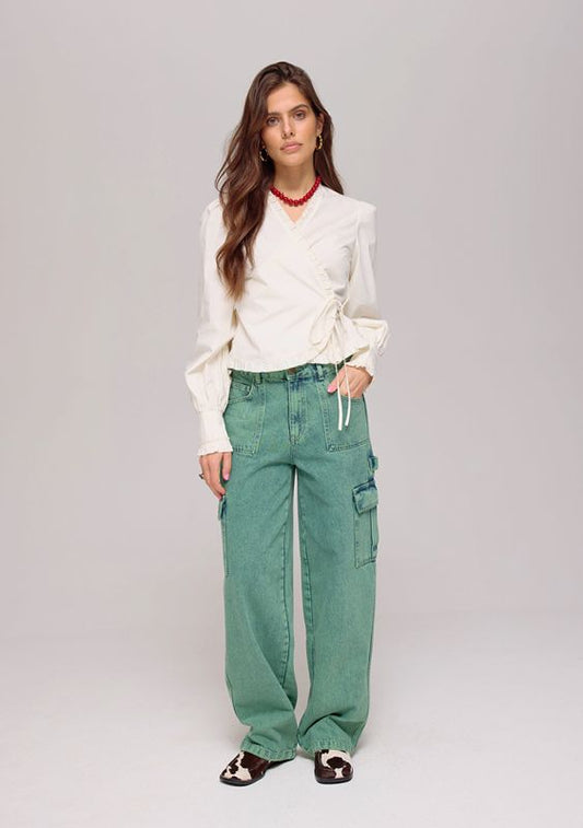 JEANS DANA PEPPERMINT GREEN | HARPER & YVE