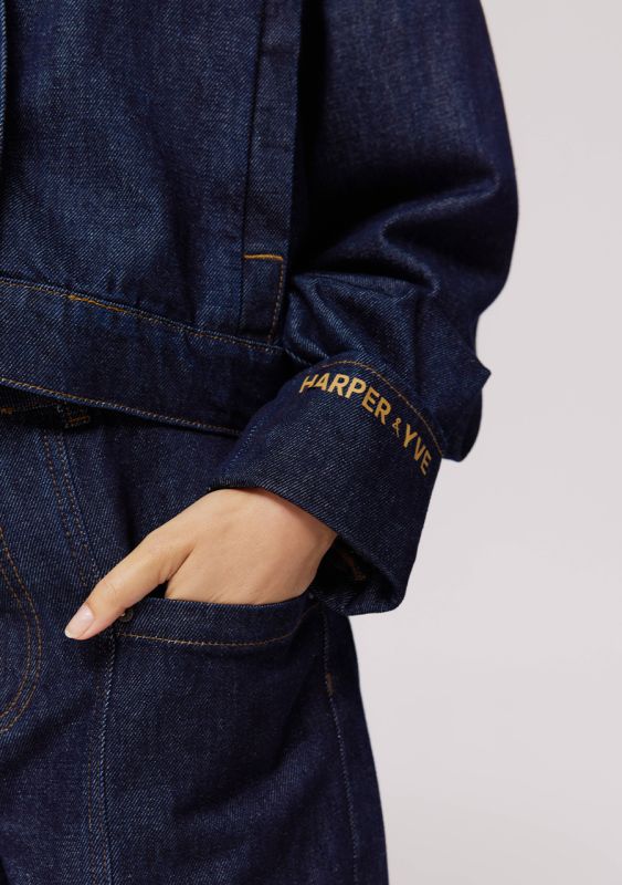 JACKET FIONA DARK BLUE | HARPER & YVE