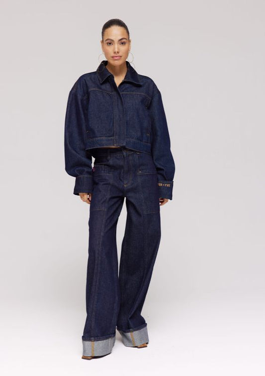 JEANS MADELYNN DARK BLUE | HARPER & YVE