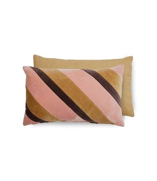 STRIPED VELVET KUSSEN SUNKISSED | HK LIVING