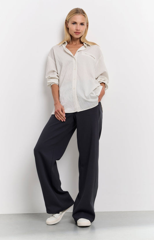 BROEK MET WIJDE PIJPEN EN HOGE TAILLE PHANTOM | YAYA