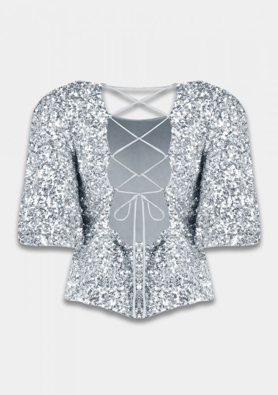 TOP MARSJA ZILVER | HARPER & YVE