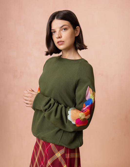 HORIZON SWEATER RIFLE GREEN | OILILY