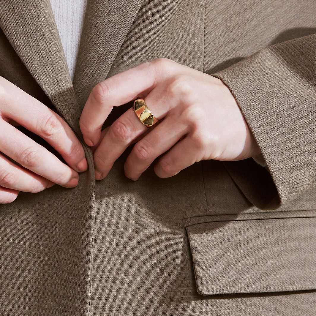 PEAK RIVIT RING GOLD | EDBLAD