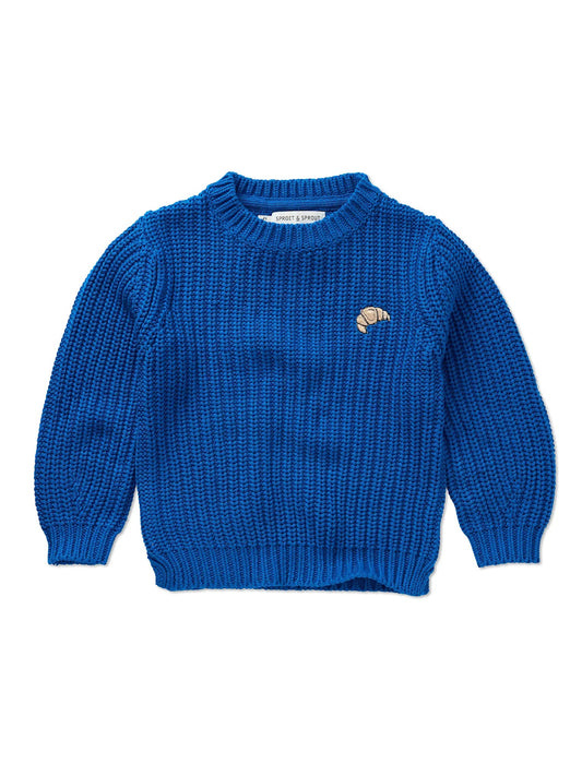 SWEATER CABLE KNIT BLUE | SPROET & SPROUT