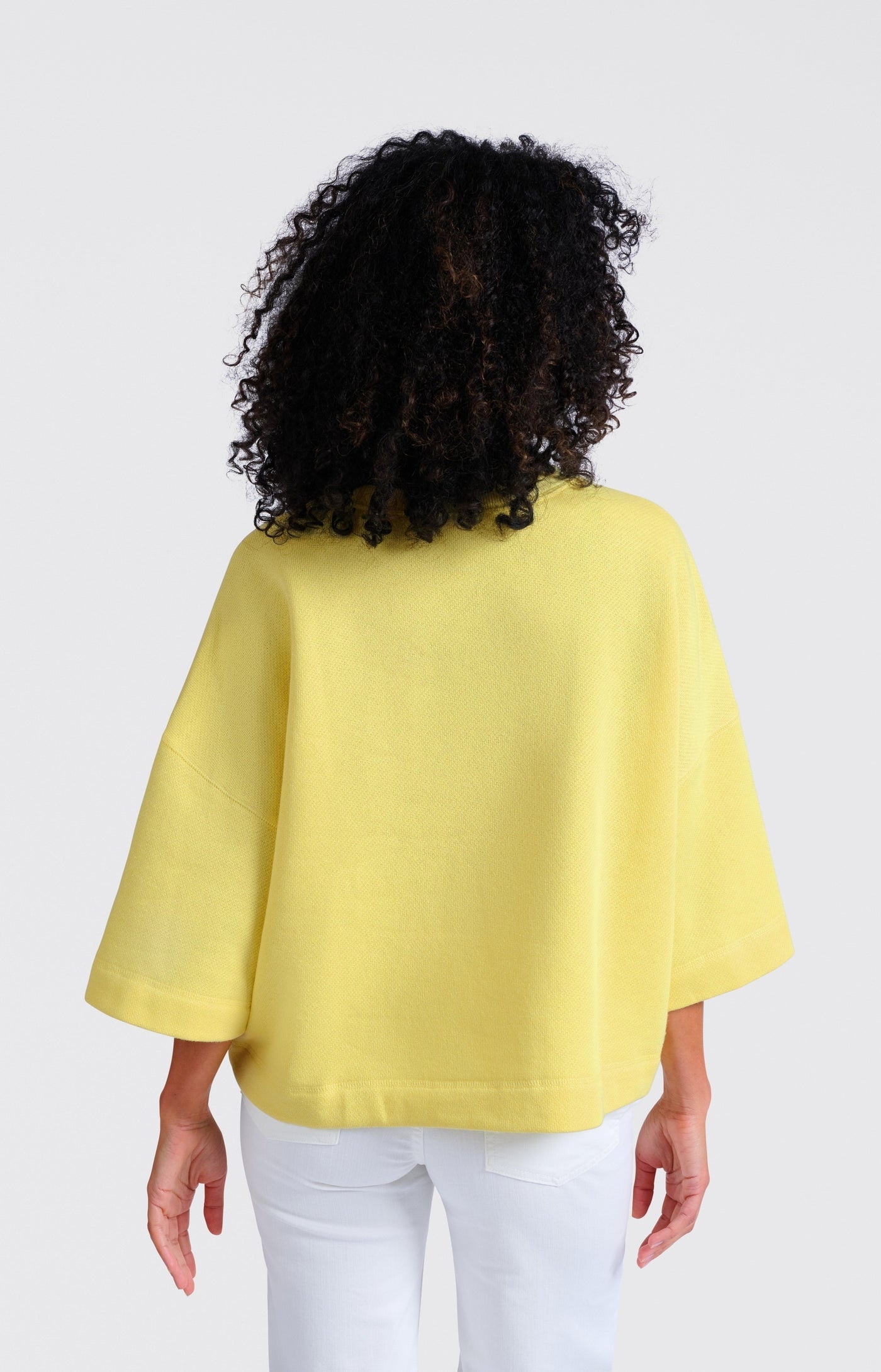 SWEATSHIRT LOSSE PASVORM LEMON GRASS YELLOW | YAYA