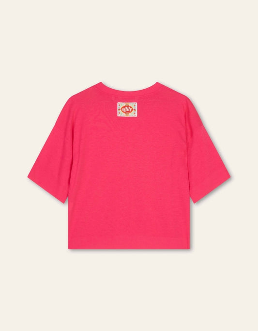 TITAN SHORT SLEEVED JERSEY CREW TOP RASBERRY SORBET  | OILILY
