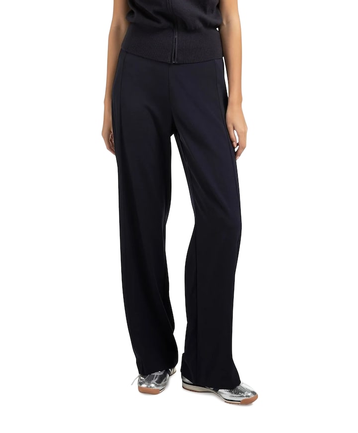 GEWEVEN BROEK MET NAADDETAILS | YAYA