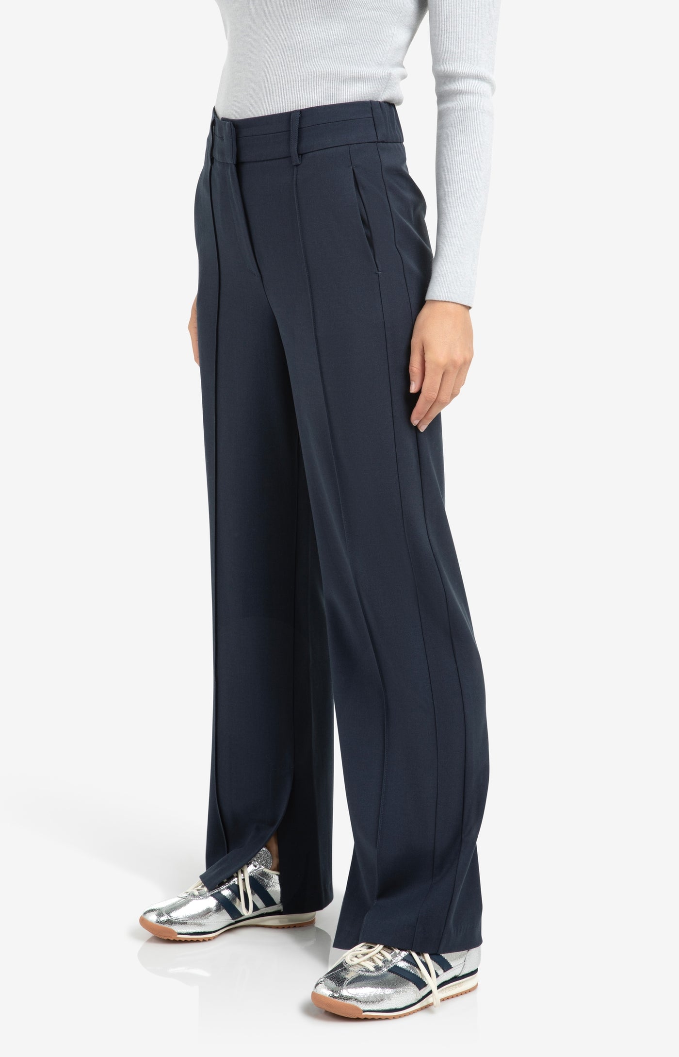 BROEK MET SIERPLOOIEN BLUE | YAYA