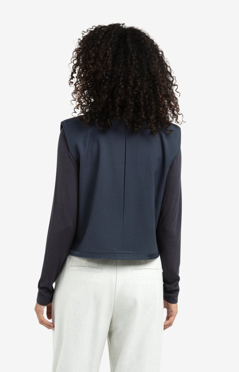 MOUWLOZE KORTE BLAZER BLUE | YAYA