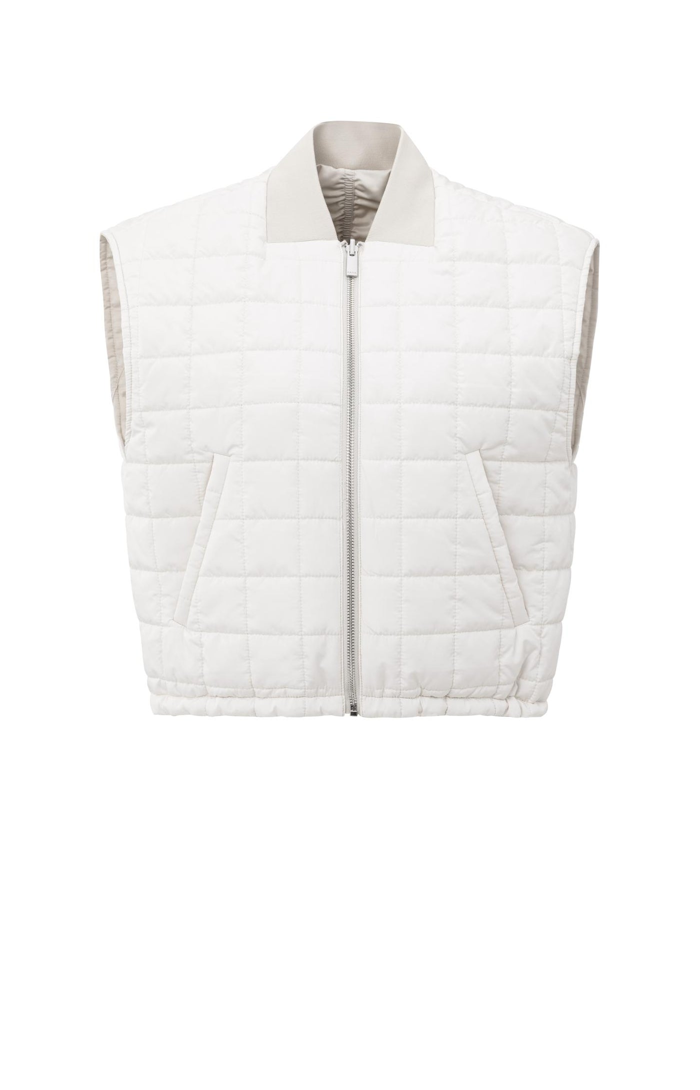 OMKEERBARE BODYWARMER CHALK WHITE | YAYA