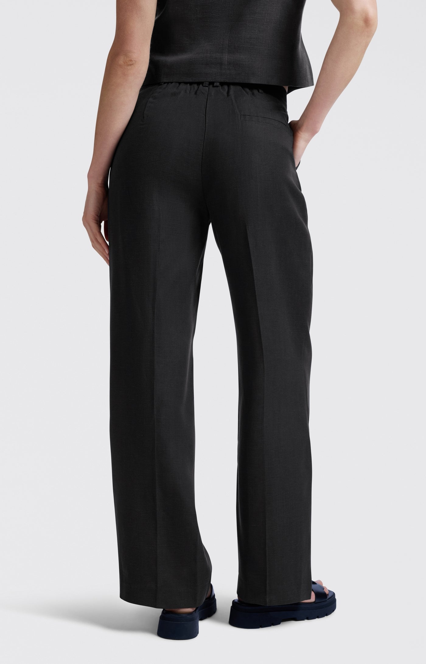 BROEK VAN LINNENMIX L32 | YAYA