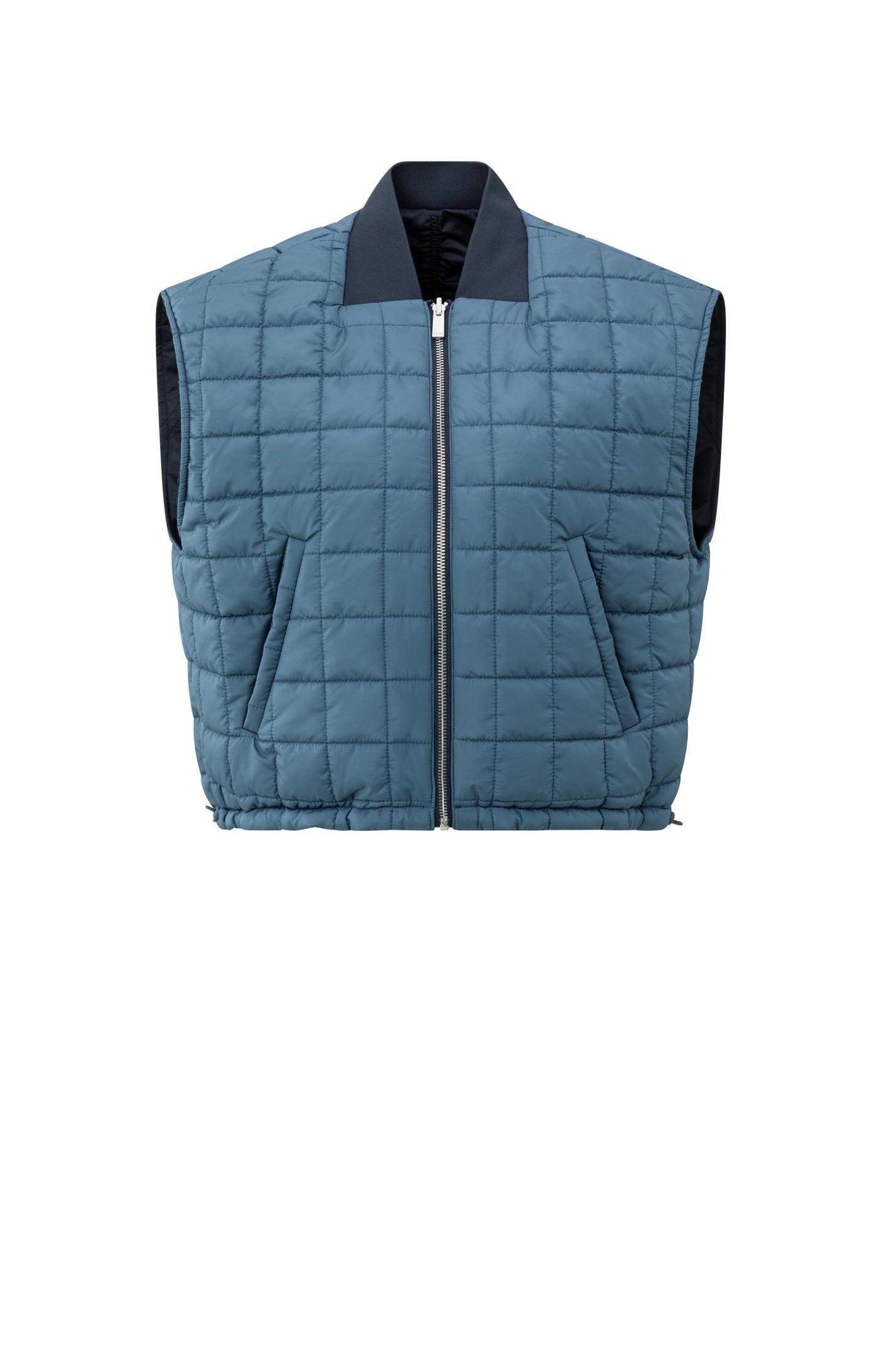 OMKEERBARE GEWATTEERDE BODYWARMER BLUE | YAYA