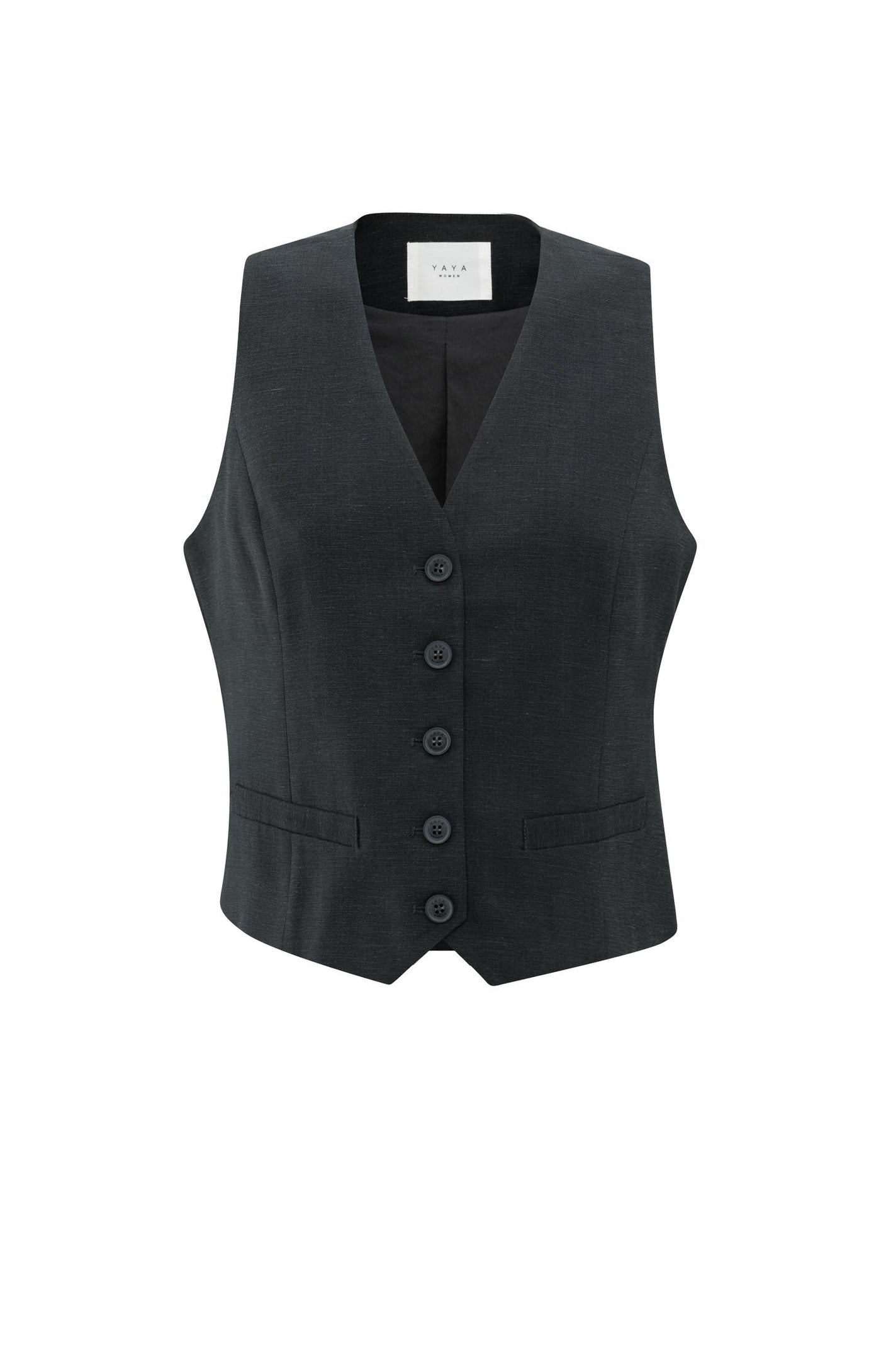 GILET VAN LINNENMIX | YAYA