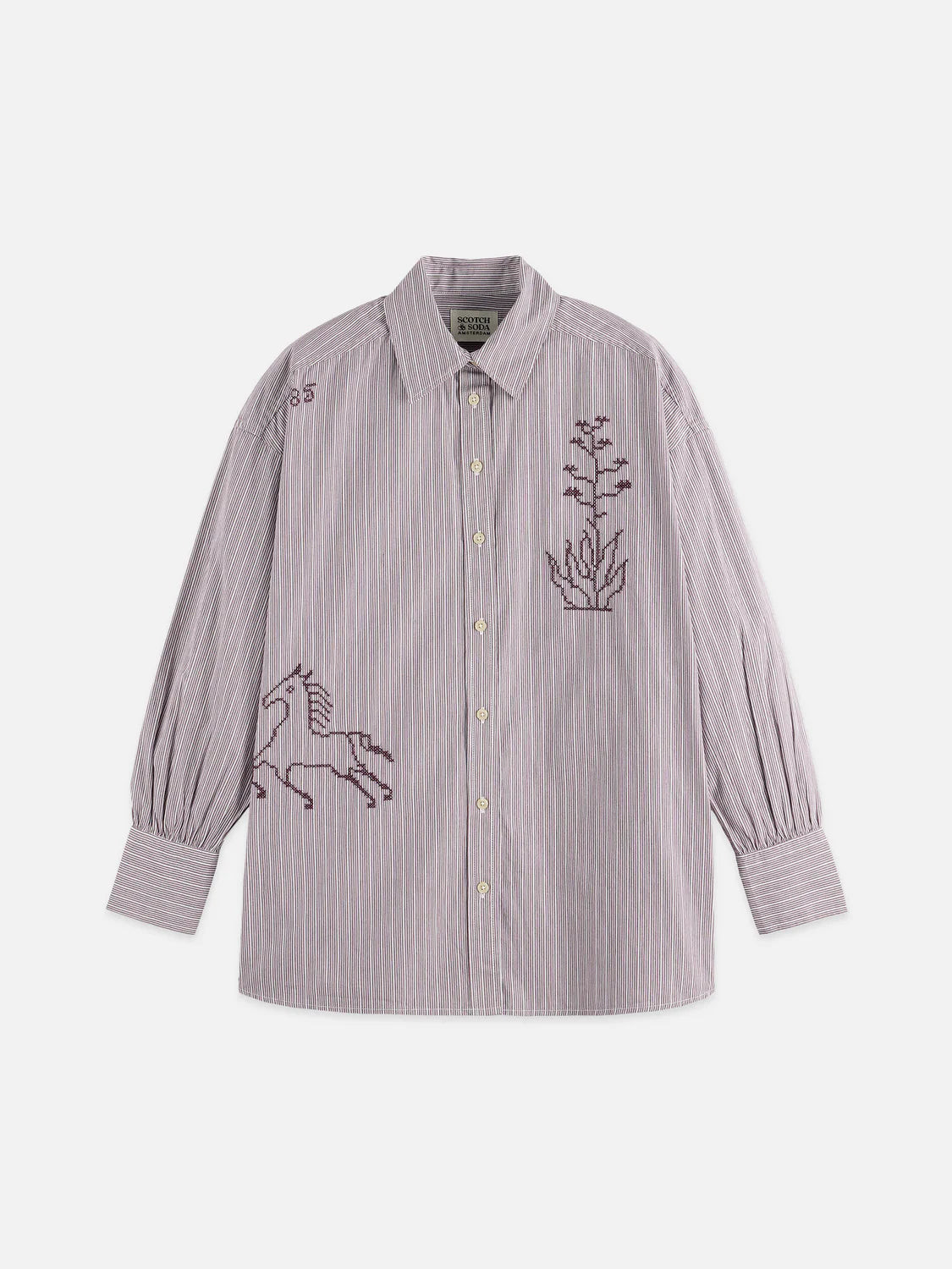 EMBROIDERY GIRLFRIEND SHIRT | SCOTCH & SODA