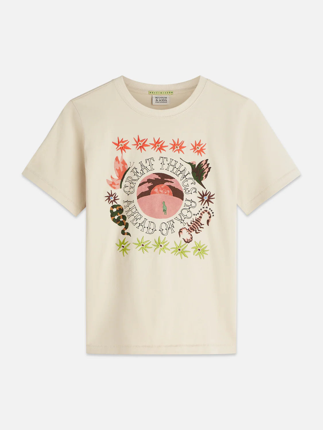 EMBROIDERED ARTWORK REGULAR FIT T-SHIRT | SCOTCH & SODA