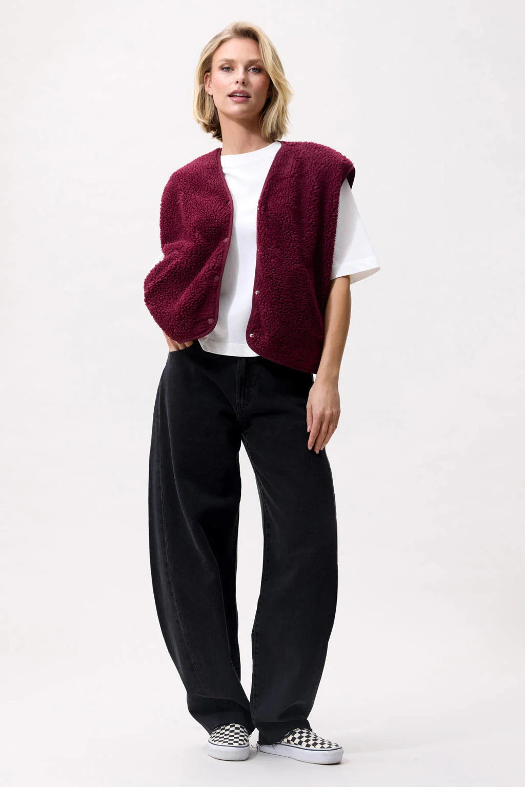 TEDDY BODYWARMER MERLOT | CATWALK JUNKIE