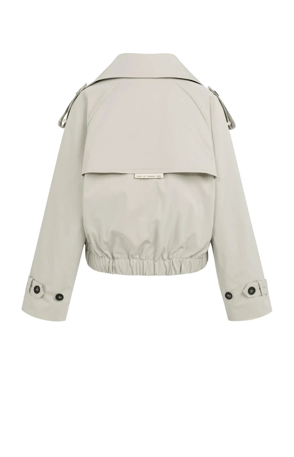 KORT BOMBERJACK MET TRENCHCOATDETAILS | YAYA