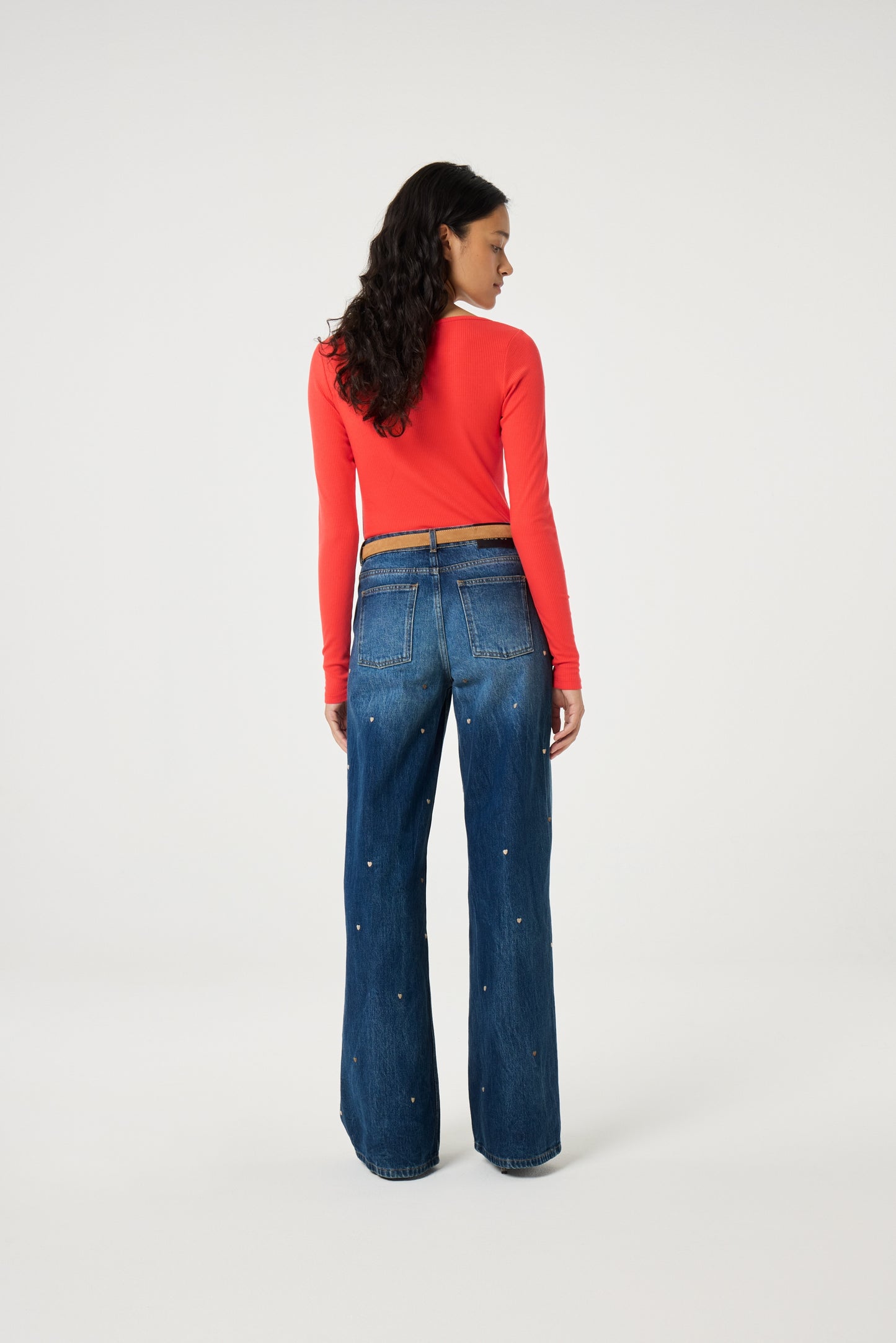 THEA WIDE LEG JEANS MID BLUE | FABIENNE CHAPOT