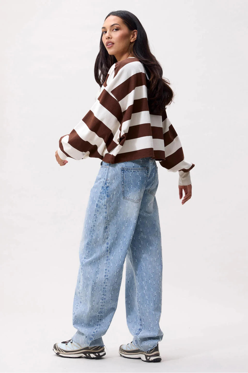 OVERSIZED STRIPED LONGSLEEVE ROCKY ROAD | CATWALK JUNKIE