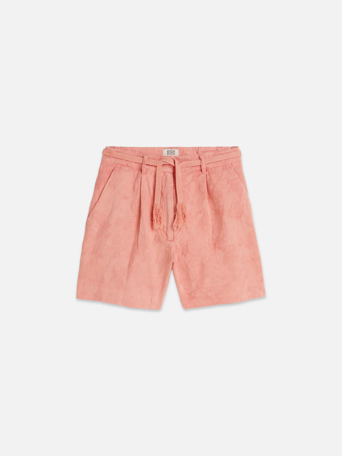 JACQUARD STRUCTURED HIGH RISE SHORTS | SCOTCH AND SODA