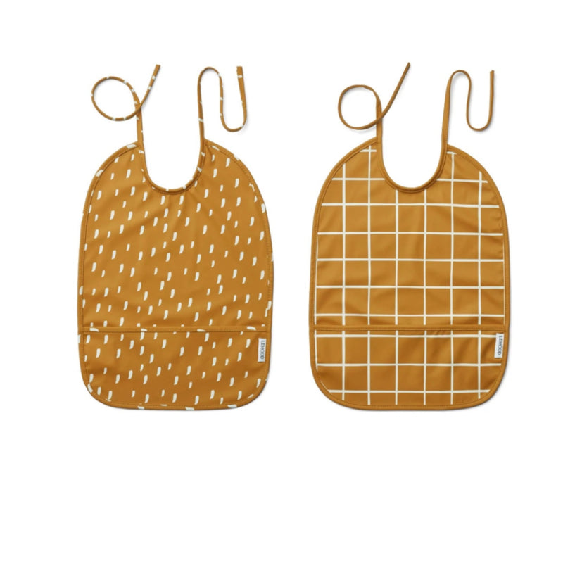 LAI BIB PRINT 2 PACK GOLDEN CARAMEL | LIEWOOD