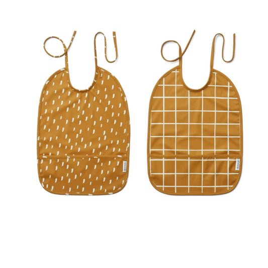 LAI BIB PRINT 2 PACK GOLDEN CARAMEL | LIEWOOD