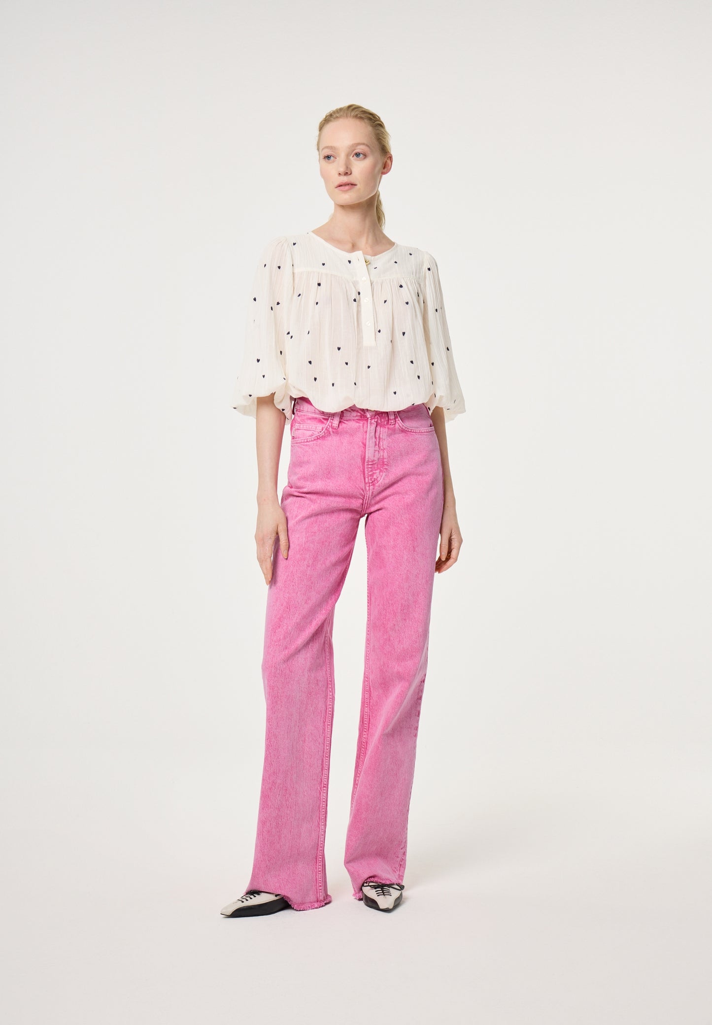 BINDI TOP COSY WHITE BLACK | FABIENNE CHAPOT