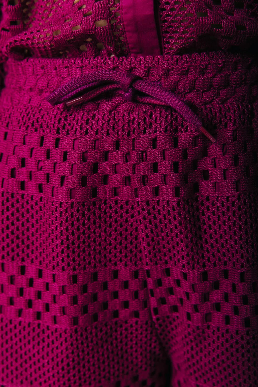 NORAH CROCHET SHORT DEEP BURGUNDY | COLOURFUL REBEL