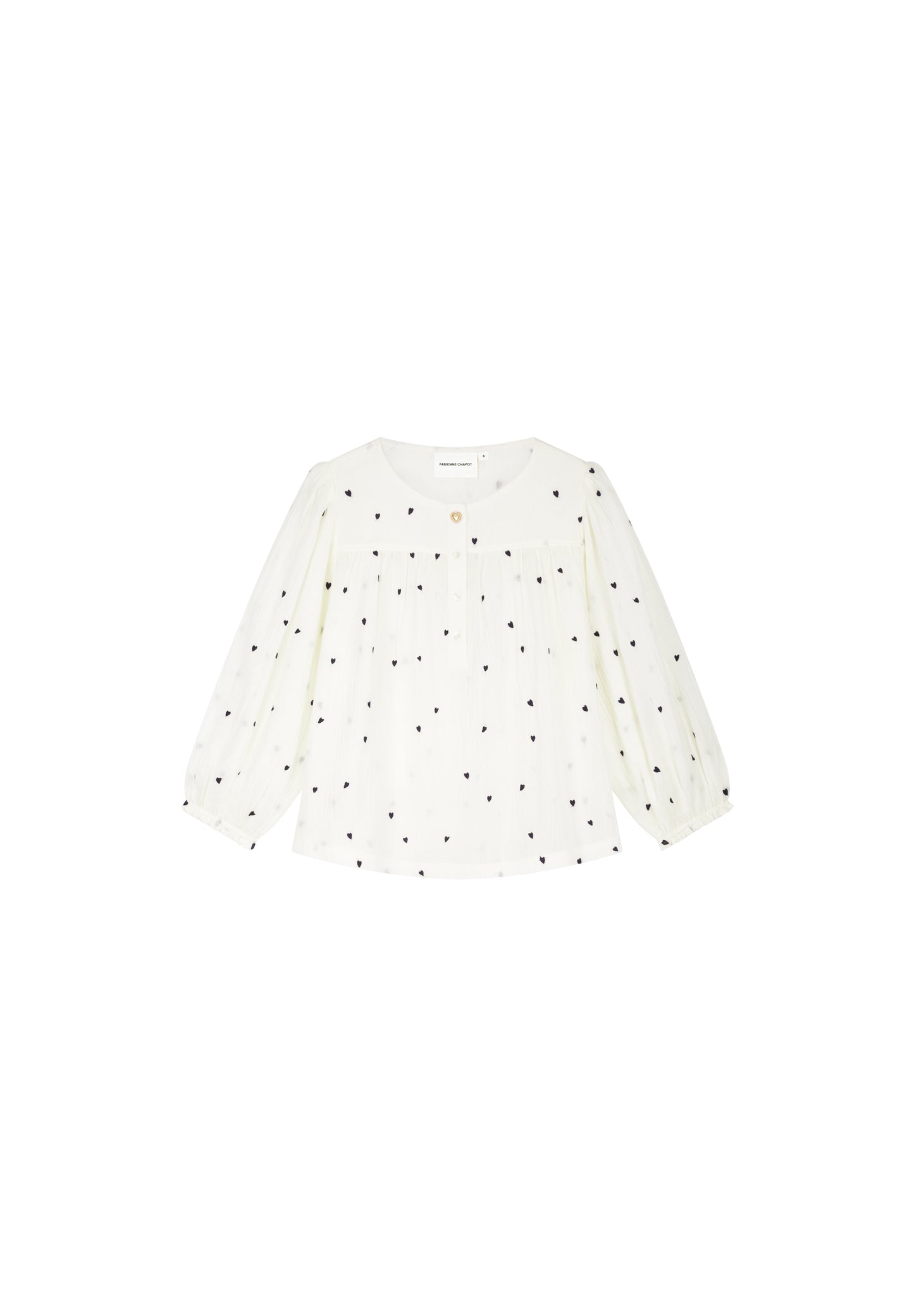 BINDI TOP COSY WHITE BLACK | FABIENNE CHAPOT