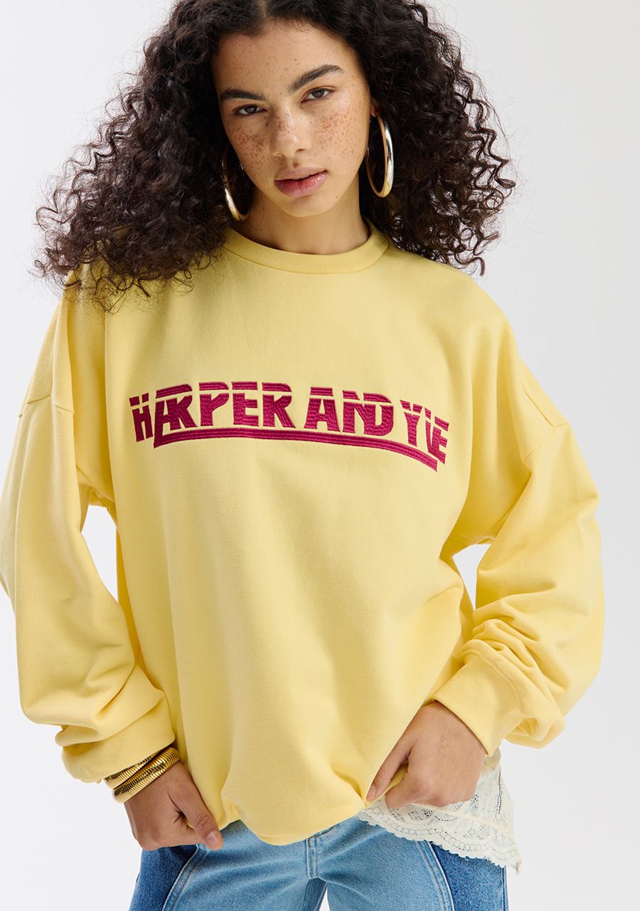 SWEATER LEX GEEL SS26 | HARPER & YVE