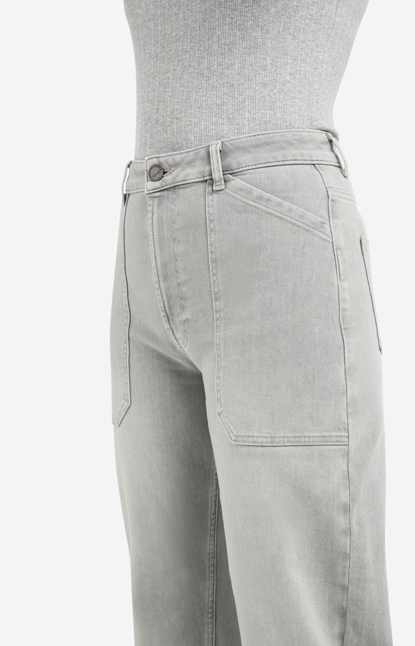 DENIM CARGO BROEK GRIJS | YAYA