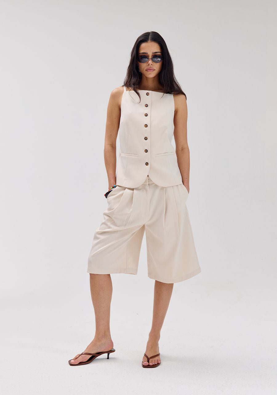 SHORT MASE ECRU | HARPER & YVE
