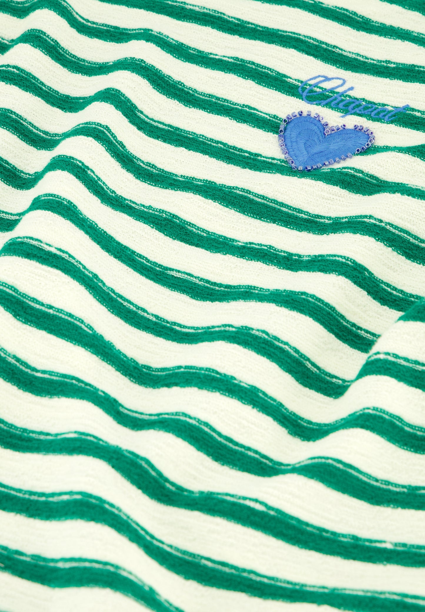 CELINA TOP WHITE GREEN | FABIENNE CHAPOT