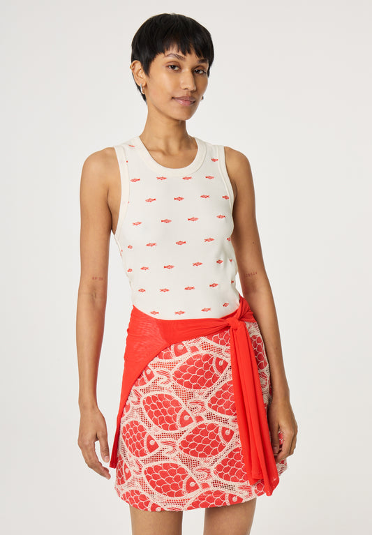 TANJA JERSEY TANK TANGERINE TANGO | FABIENNE CHAPOT