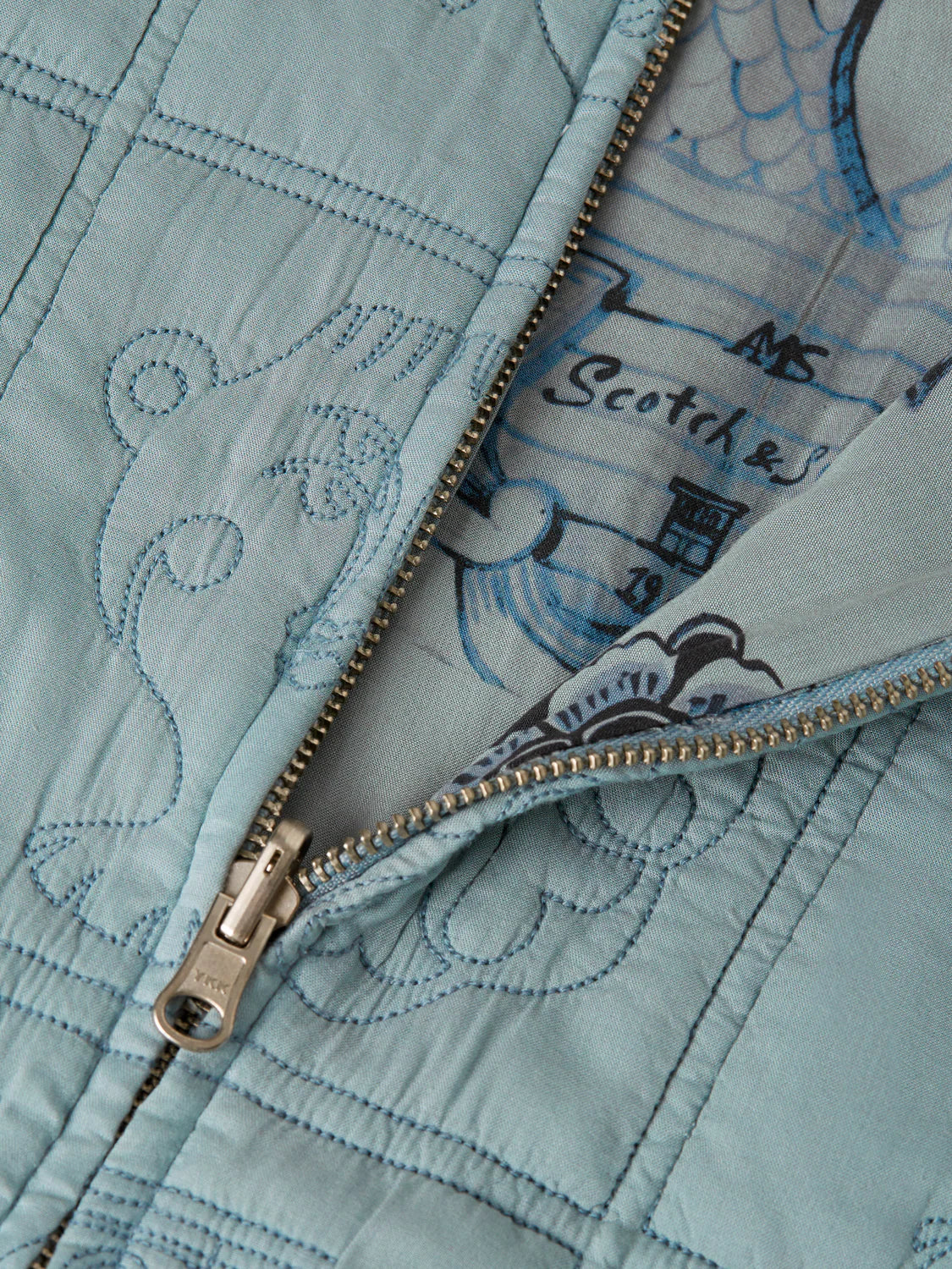 ROYAL DELFT QUILTED REVERSIBLE JACKET | SCOTCH & SODA