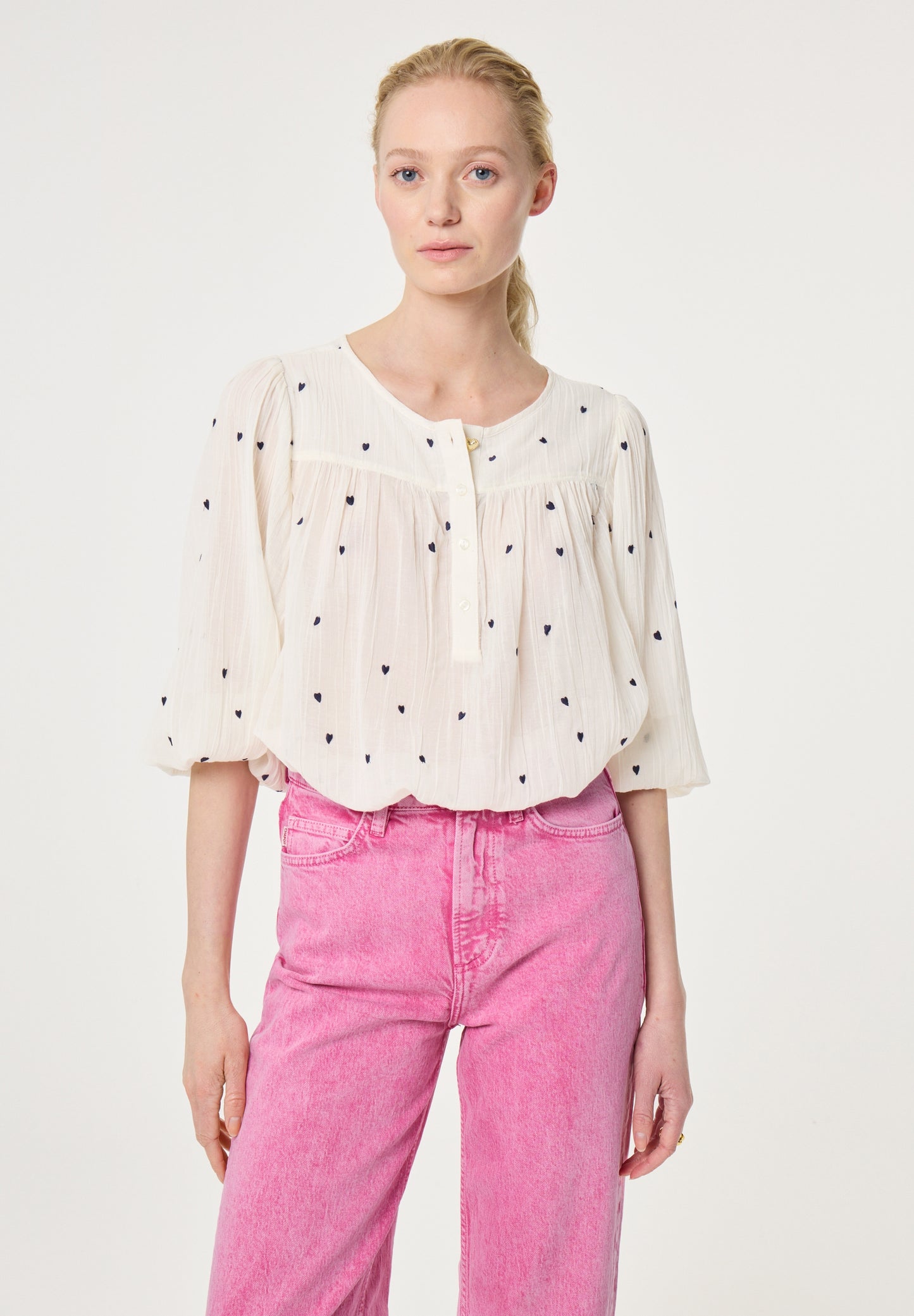 BINDI TOP COSY WHITE BLACK | FABIENNE CHAPOT