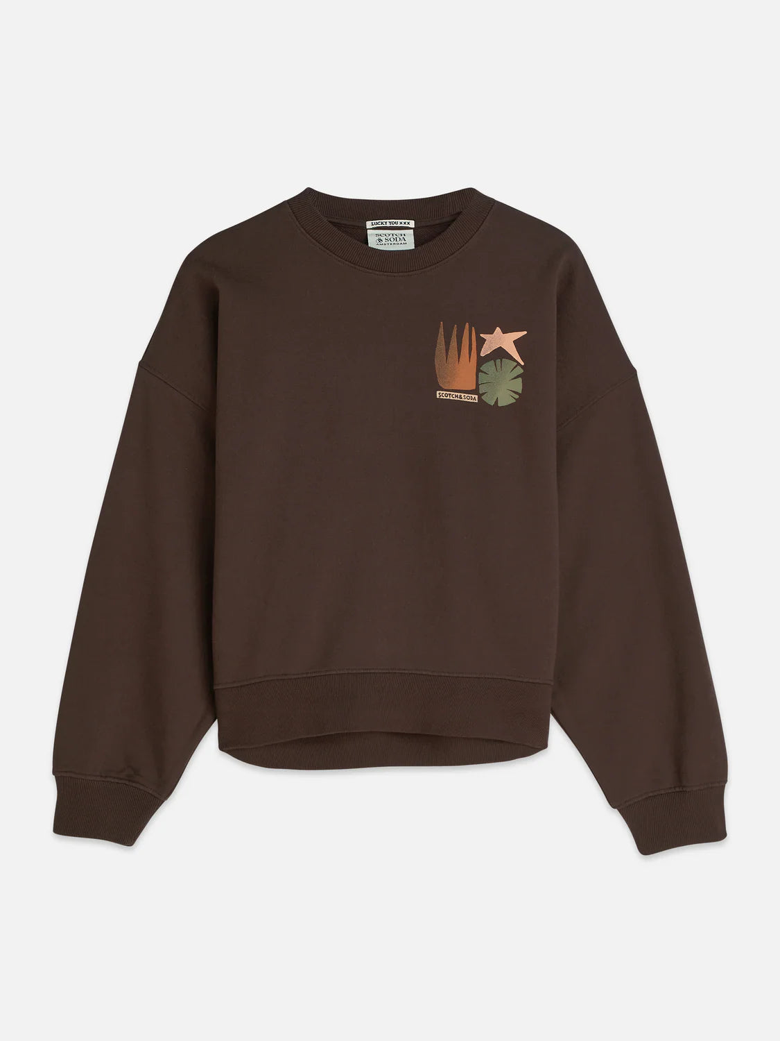 FRONT BACK ARTWORK OVERSIZED-FIT SWEATSHIRT | SCOTCH & SODA