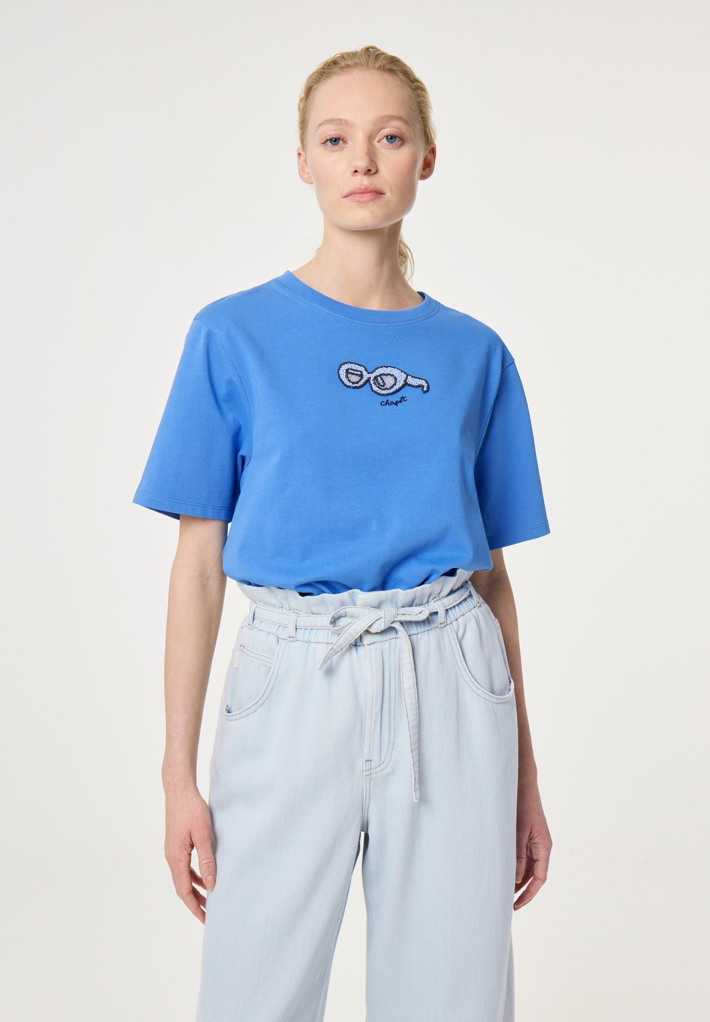 PEARL T-SHIRT MARINA BLUE | FABIENNE CHAPOT
