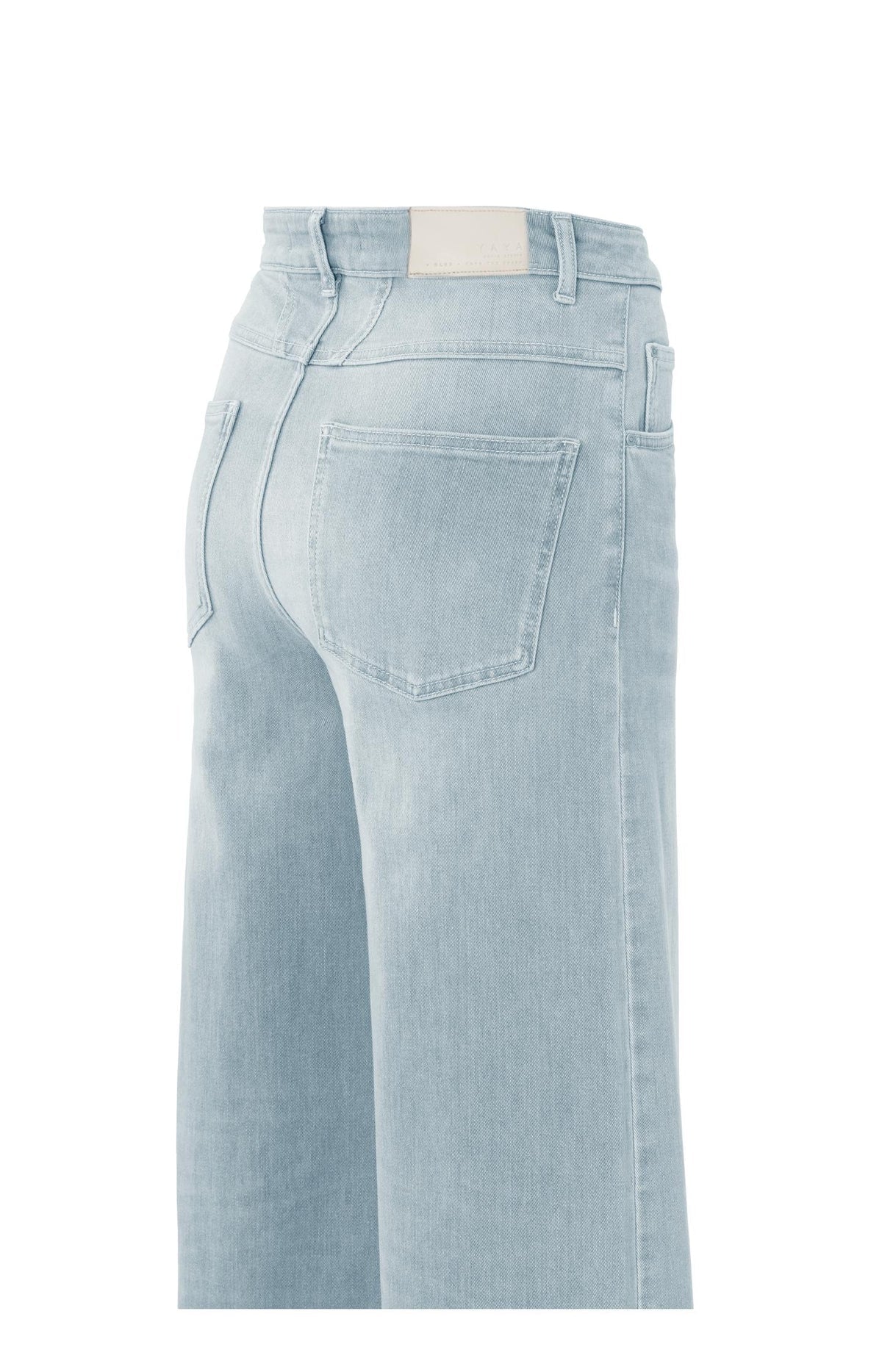 JEANS MET HOGE TAILLE LIGHT BLUE | YAYA