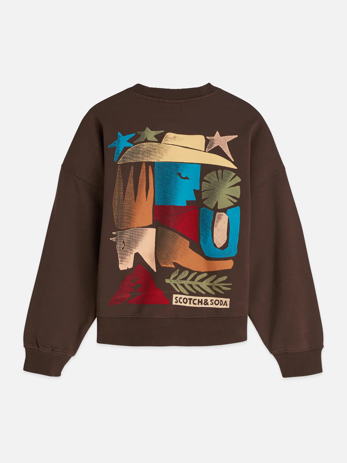 FRONT BACK ARTWORK OVERSIZED-FIT SWEATSHIRT | SCOTCH & SODA