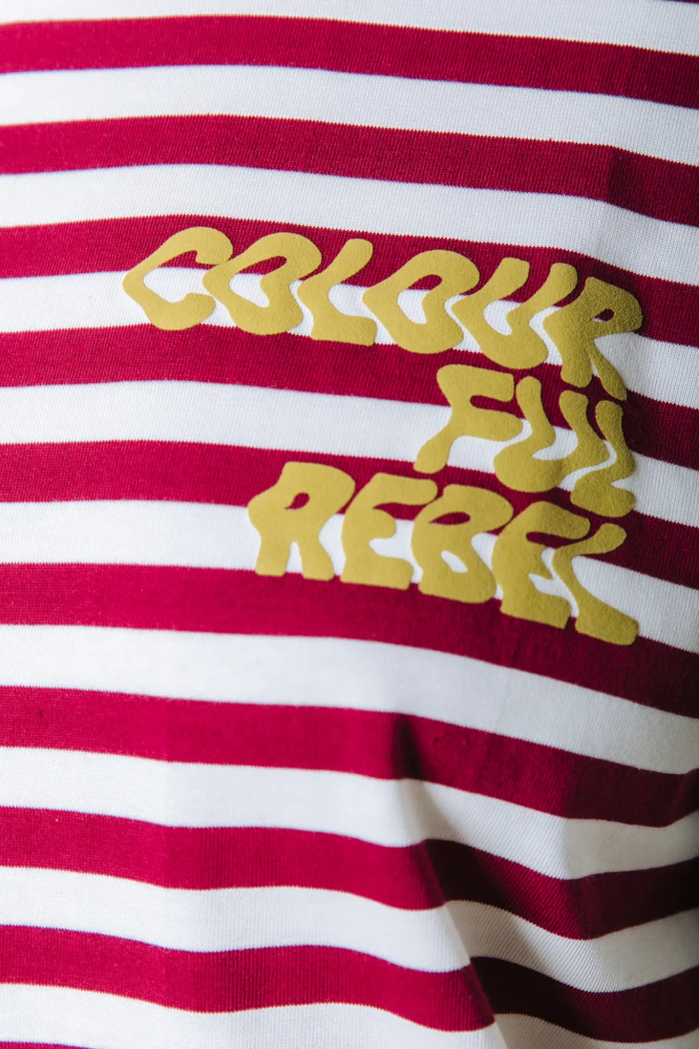 PUFF LOGO STRIPE T-SHIRT | COLOURFUL REBEL
