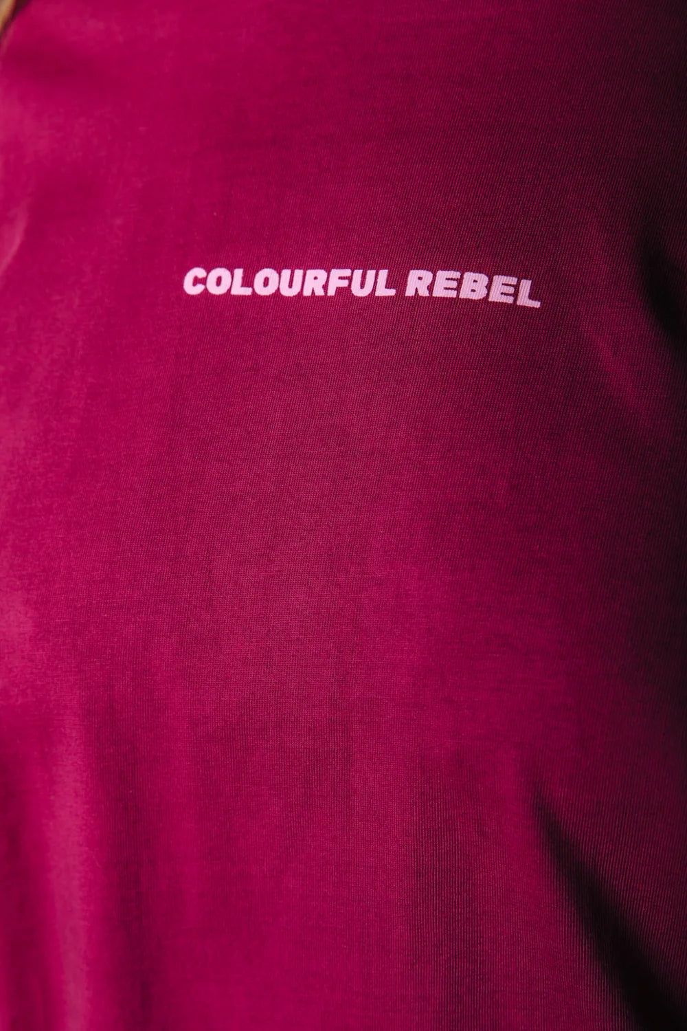 UNI LOGO T-SHIRT DEEP BURGUNDY | COLOURFUL REBEL