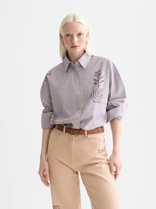 EMBROIDERY GIRLFRIEND SHIRT | SCOTCH & SODA