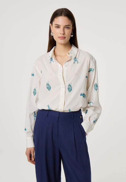 ALEX LANGOUSTINE BLOUSE COSY WHITE | FABIENNE CHAPOT