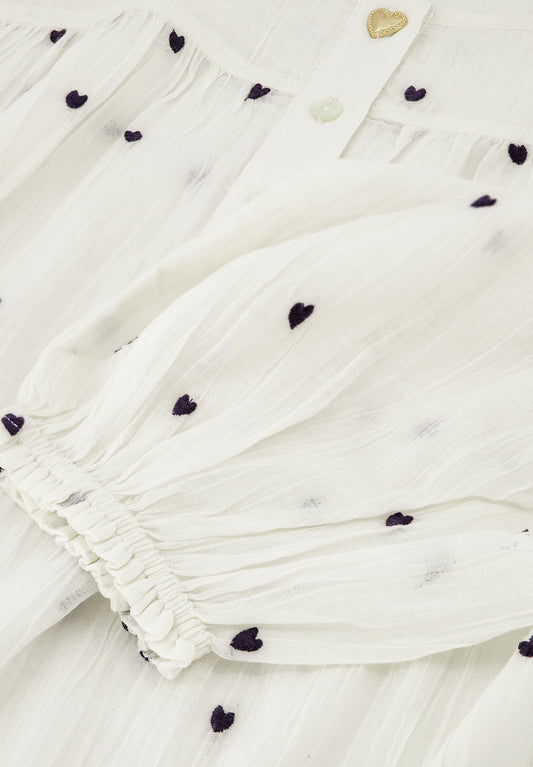 BINDI TOP COSY WHITE BLACK | FABIENNE CHAPOT