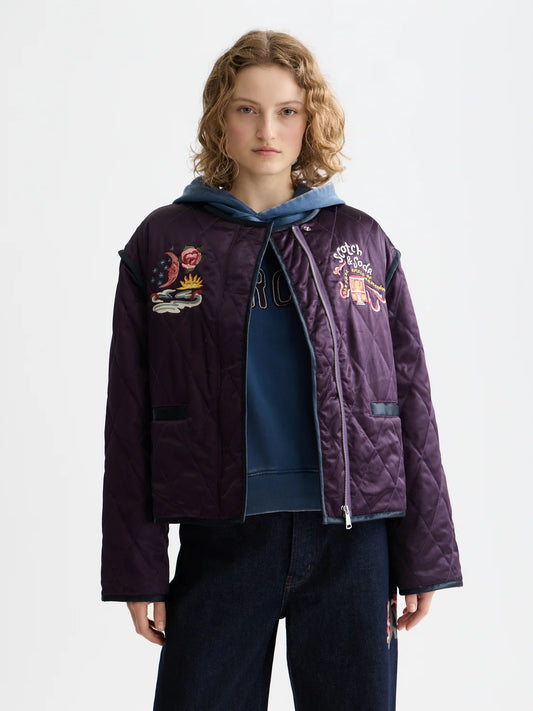 THE 40TH ANNIVERSARY EMBROIDERED REVERSIBLE SOUVENIR JACKET | SCOTCH & SODA