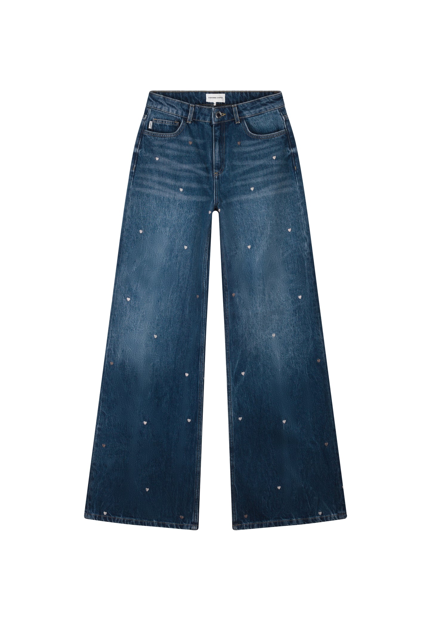 THEA WIDE LEG JEANS MID BLUE | FABIENNE CHAPOT