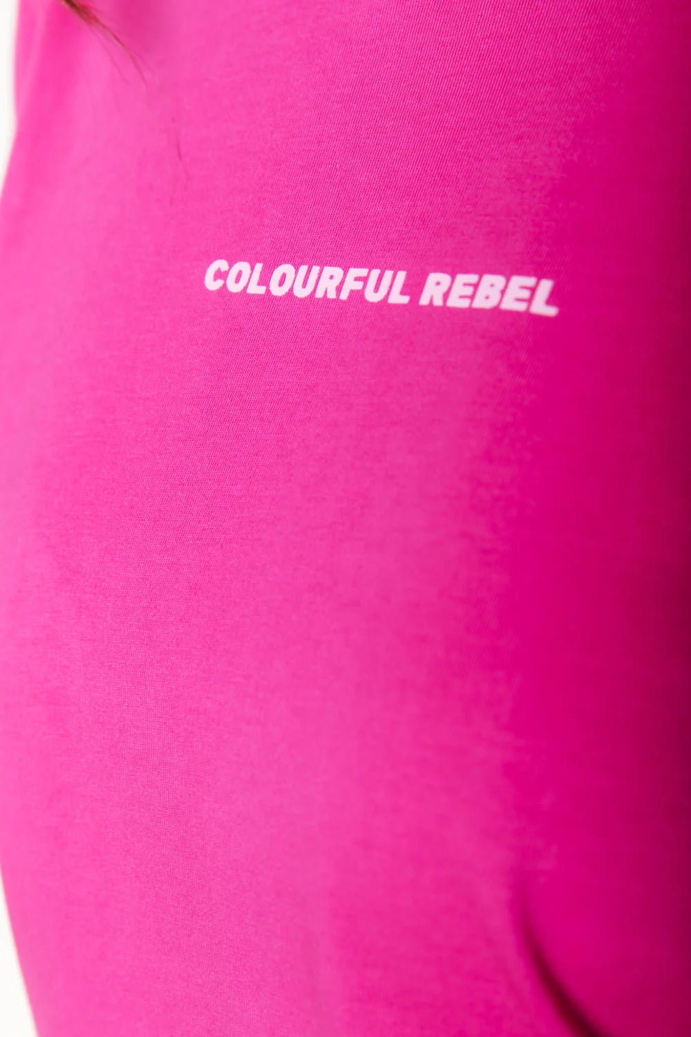 UNI LOGO T-SHIRT DARK FUCHSIA | COLOURFUL REBEL