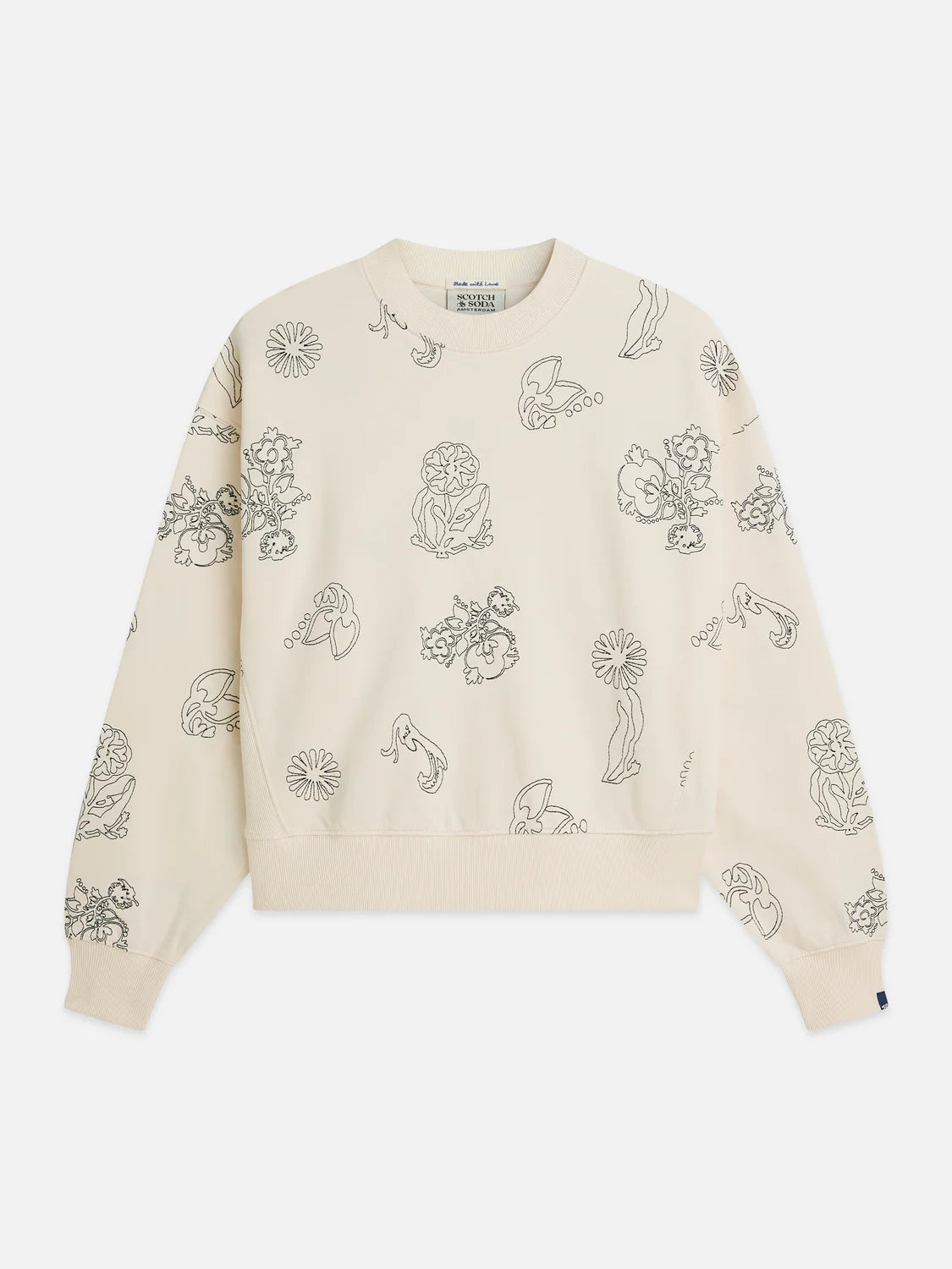EMBROIDERED SWEATSHIRT | SCOTCH & SODA